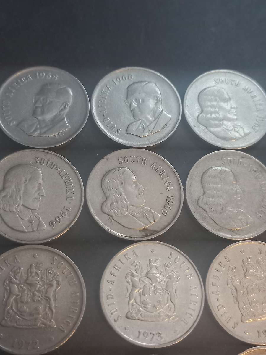 1965 - 1982 RSA 5 cent collection. One bid for the lot