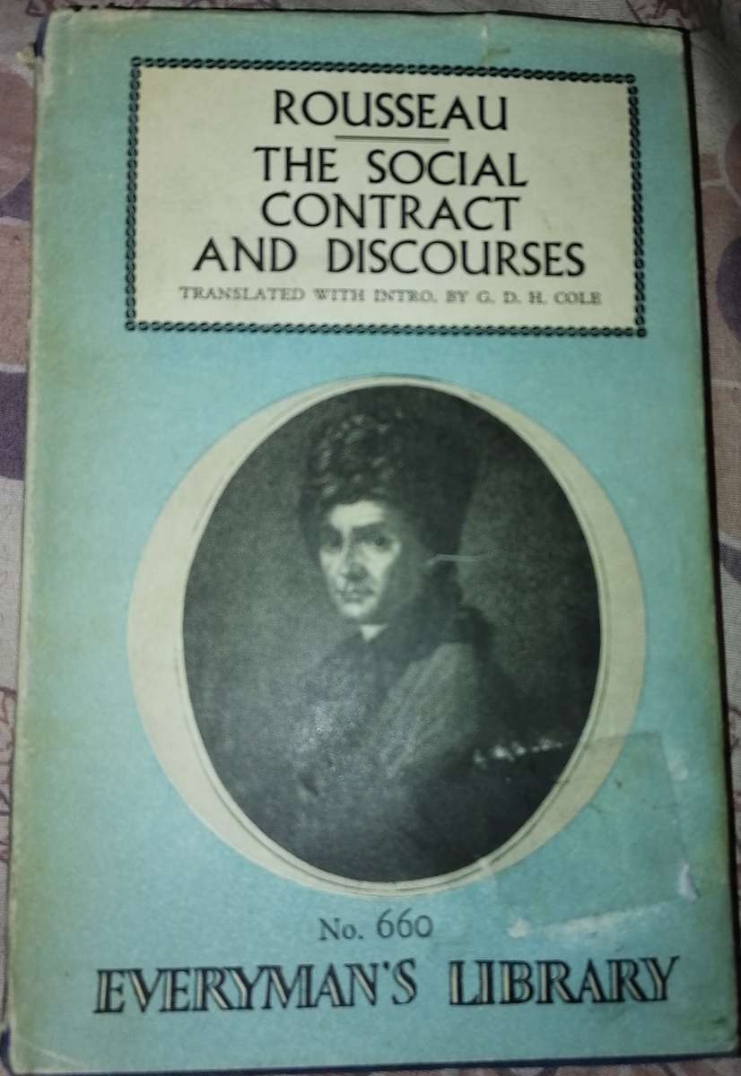 ROUSSEAU THE SOCIAL CONTRACT AND DISCOURSES