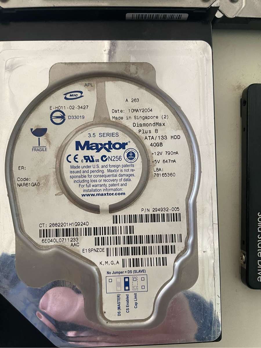 Massive Lot of HDDs**1TBs , 500GBs and even 3TB plus and SSD** Sold for parts or repair