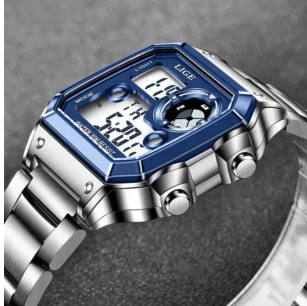 LIGE 2023 NEW Luxury Men`s Watch