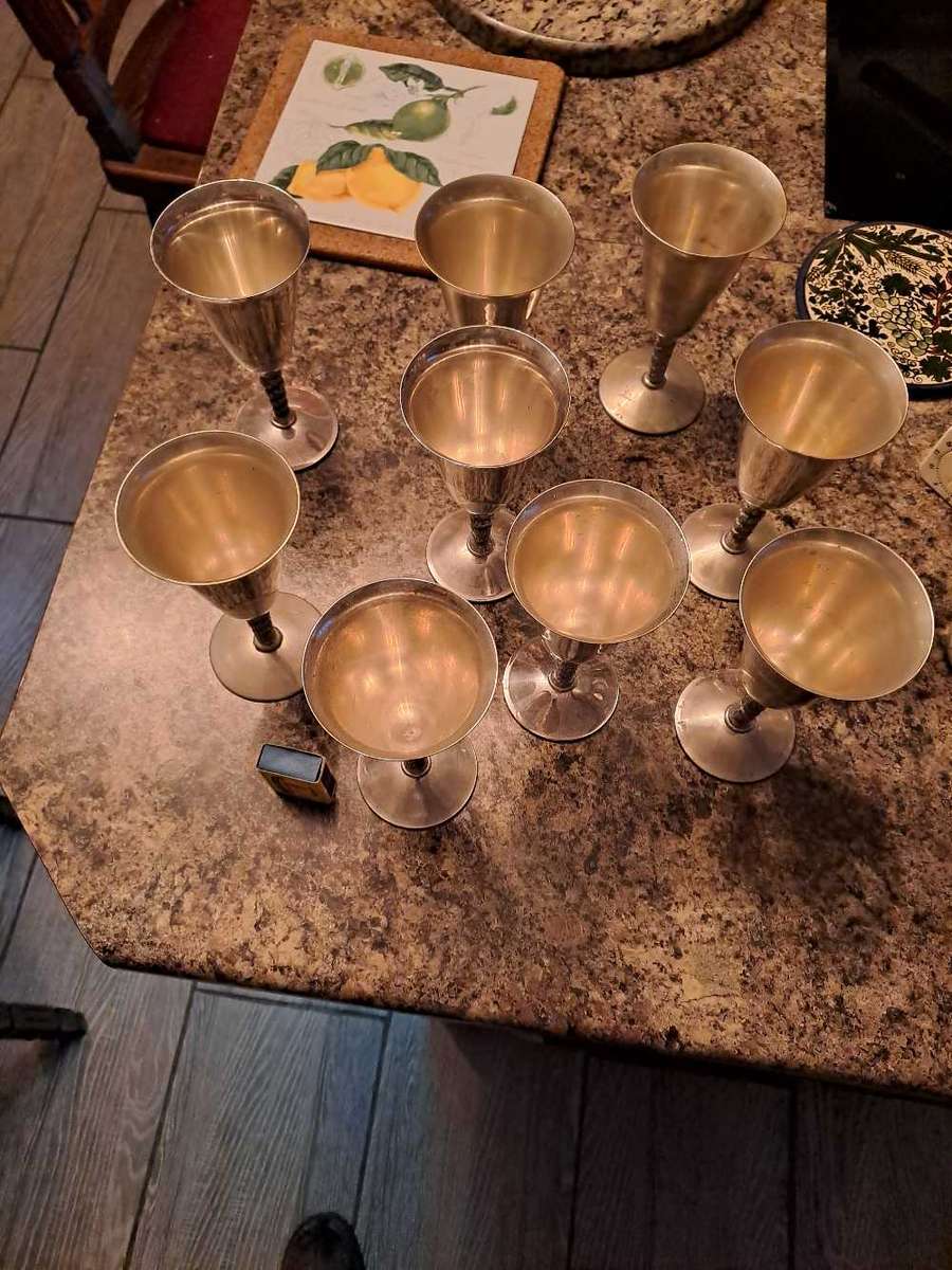 Vintage Silver plated goblets