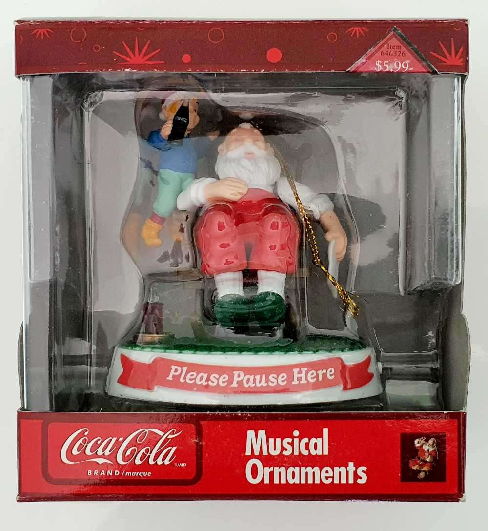 VINTAGE COCA COLA - MUSICAL CHRISTMAS ORNAMENT