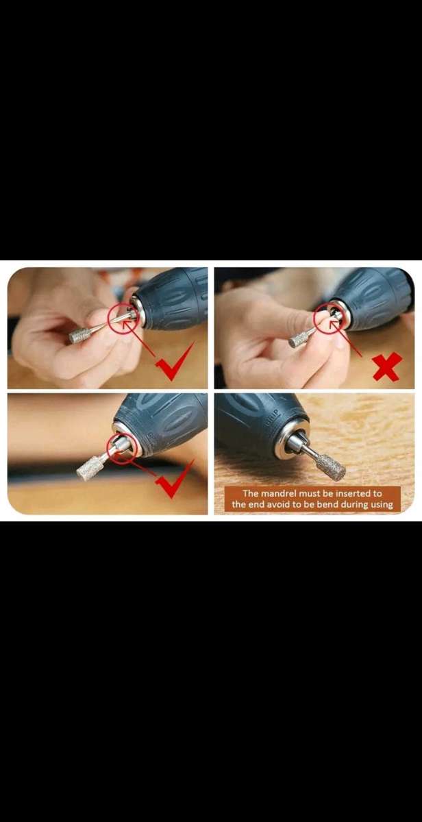 50pcs Diamond Coated Grinding Head Grinding Burrs