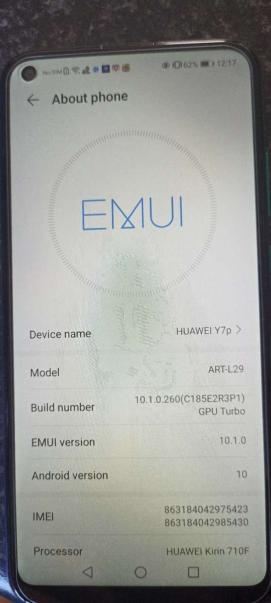 Huawei y7p Like New