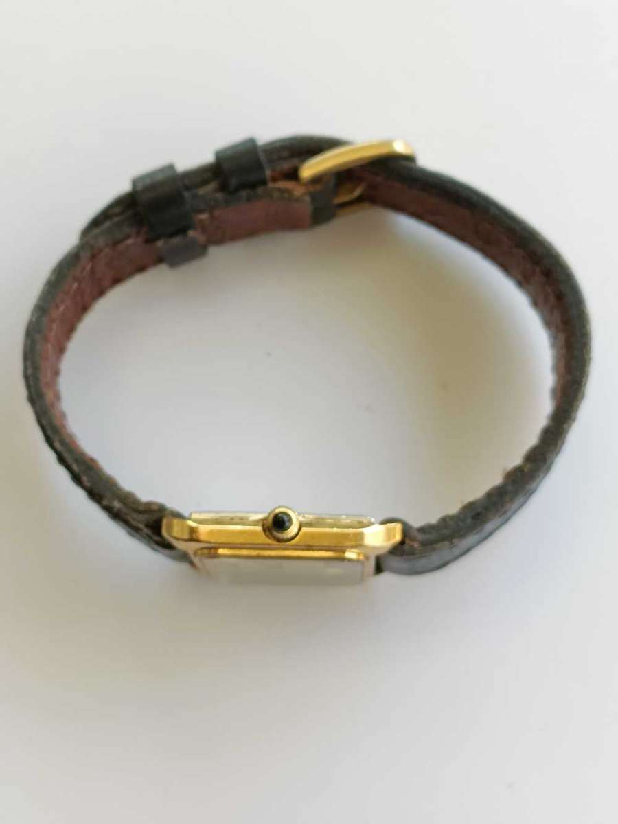 Omega De Ville Vintage Gold Square Manual Winding Mens Watch Authentic Not Working