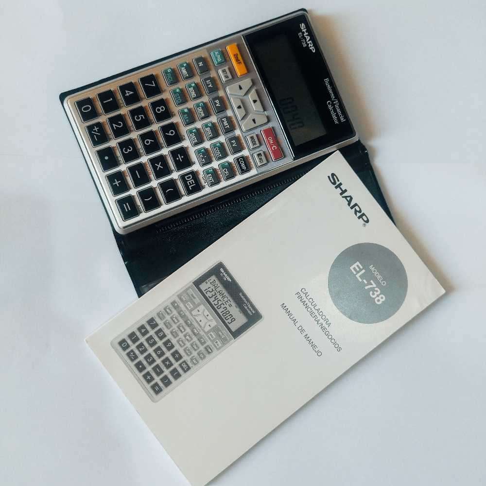 SHARP EL-738BUSINESS AND FINANCIAL CALCULATOR