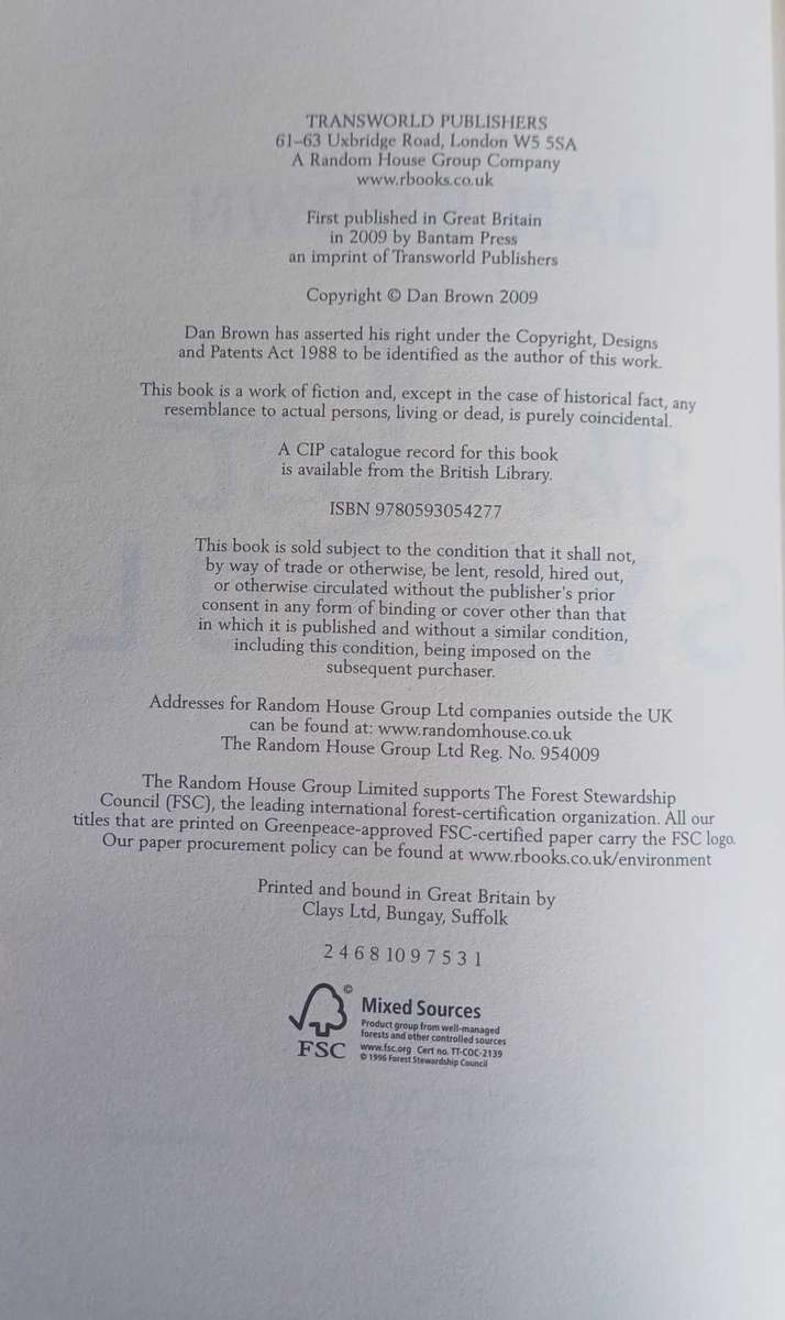 The lost symbol by Dan Brown