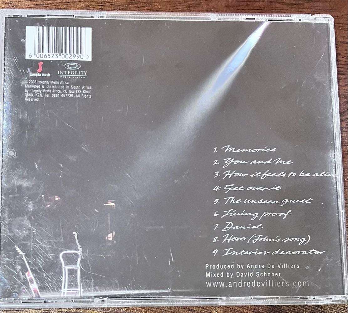 (autographed)  Andre de Villiers - Personal (2008, SARCD151)