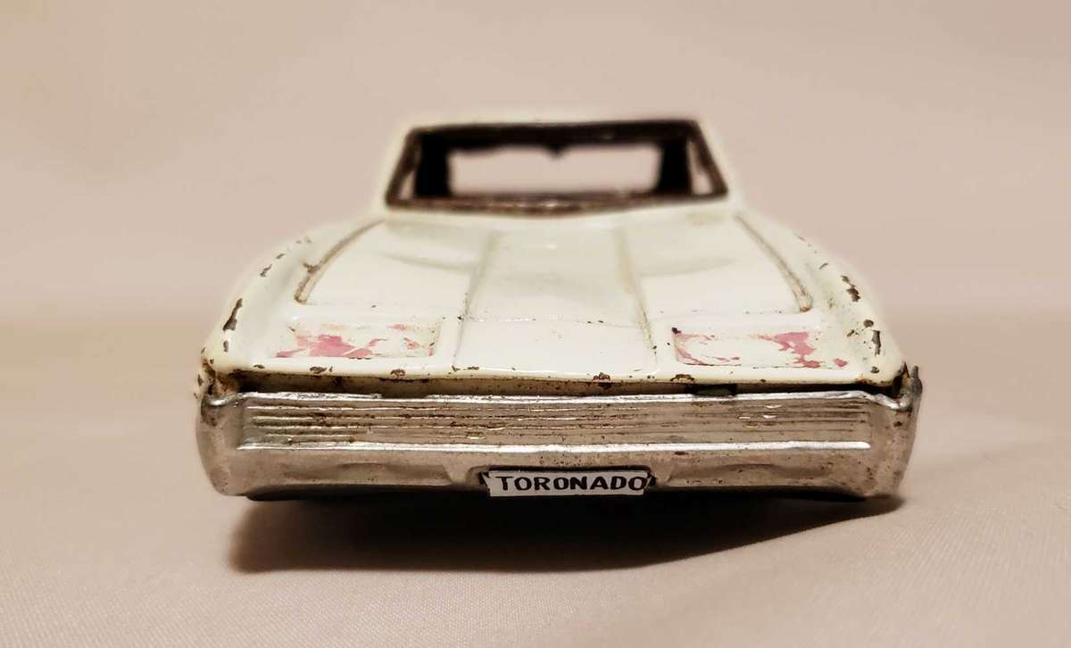 Vintage TIN PLATE Toy Car Ford Tornado