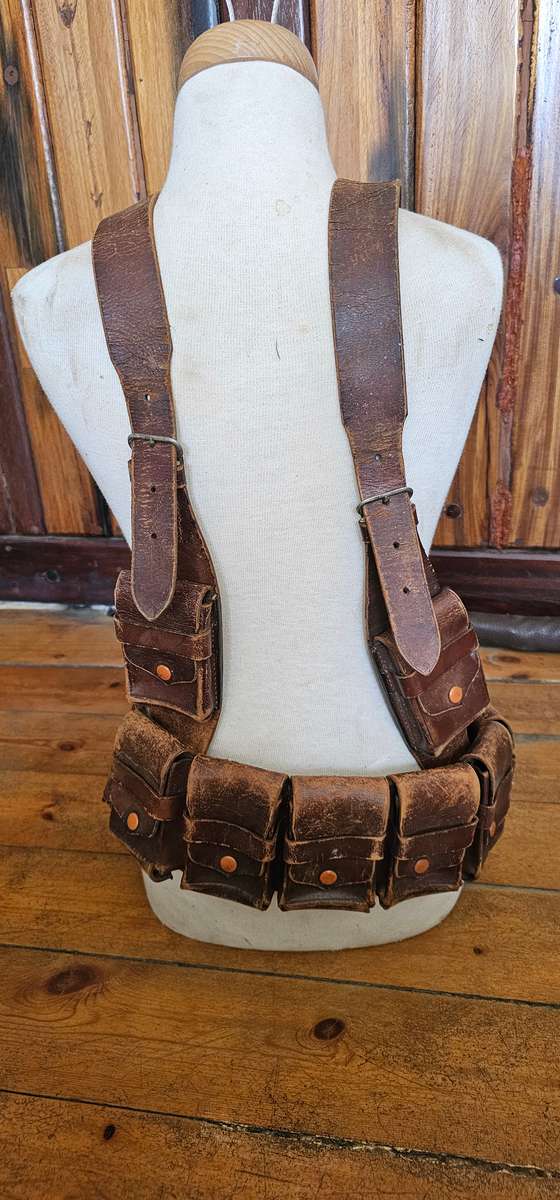 German South West Africa leather ammo belt/bandolier.