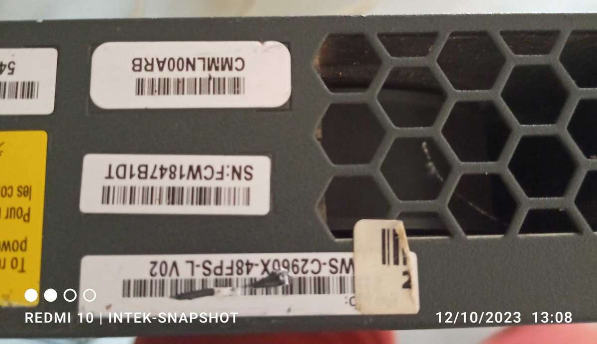 Cisco WS-C2960X-48LPS-POE Switch