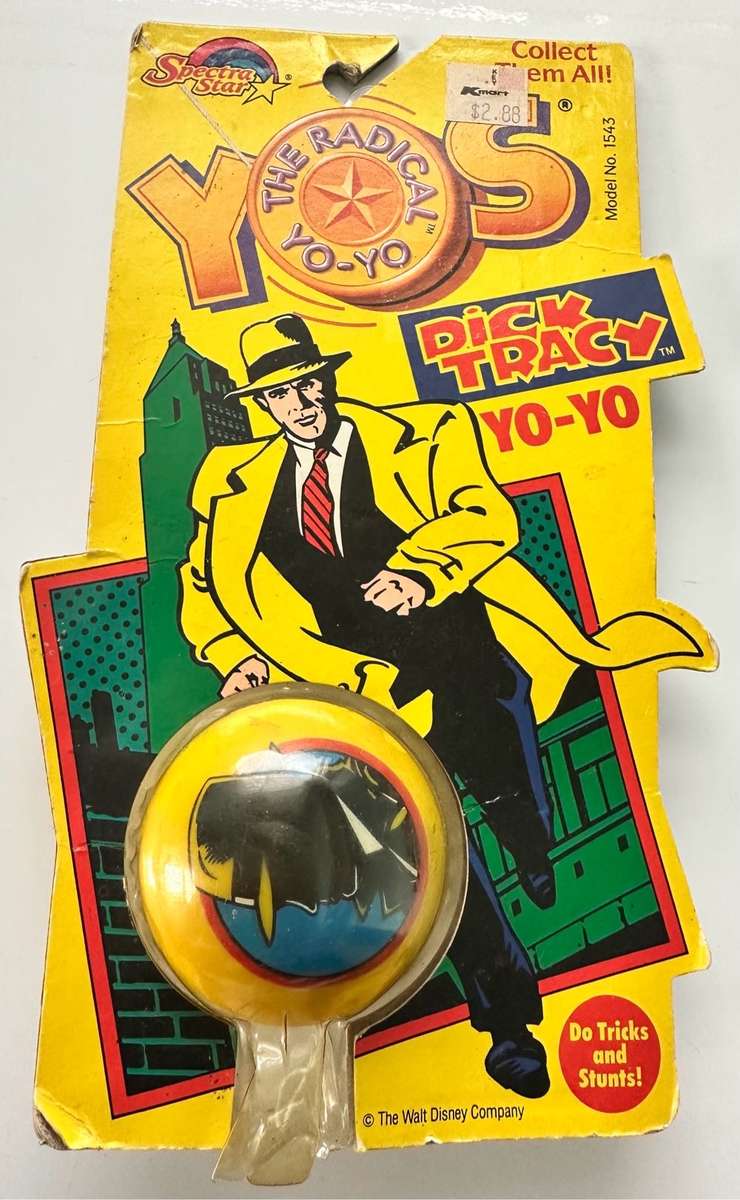 VINTAGE 1989 SPECTRA STAR `DICK TRACY` RADICAL YO-YO MODEL 1543 NOS