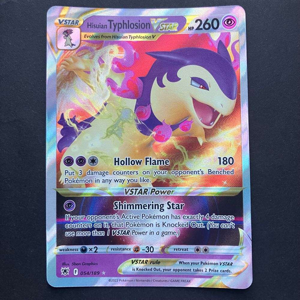 Pokémon Trading Card Game - hisuian Typhlosion Vstar - 054/189 - Sword & Shield: Astral Radiance