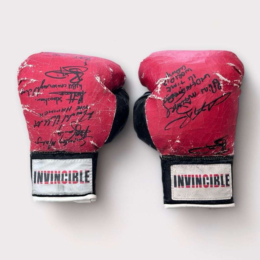 Vintage Autographed Boxing Gloves (Includes Jacob `Baby Jake` Matlala)