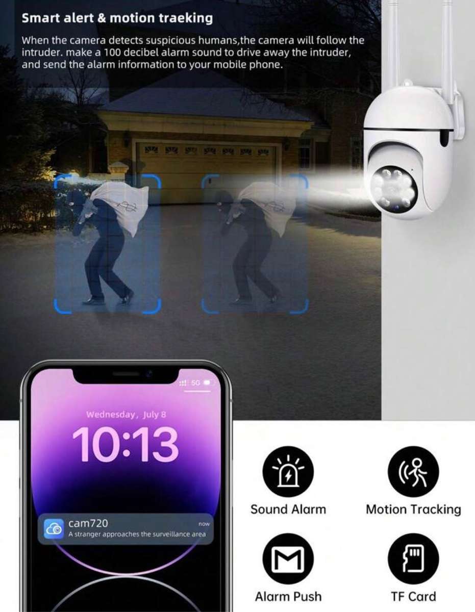 1080P PTZ WIFI IP Camera