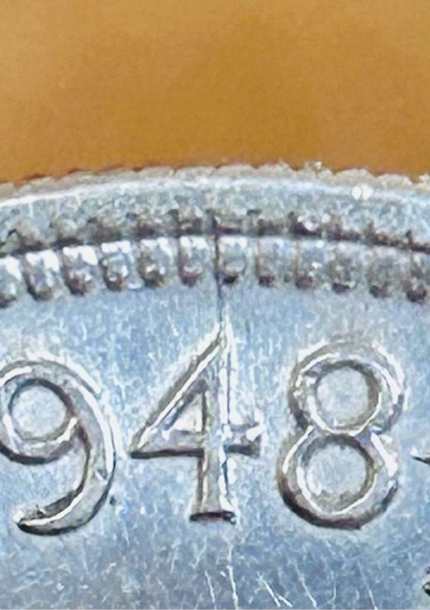 S A UNION SILVER 5 SHILLINGS 1948 VERY GOOD CONDITION CROWN SILVER 80% - NUMOROUS ERRORS