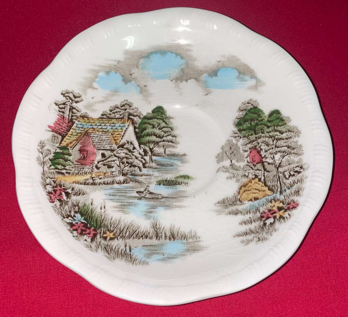 Vintage Sale - Alfred Meakin Constables Cottage Saucer