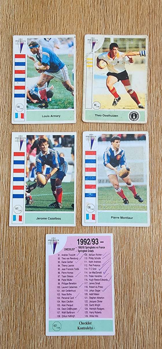 1993 Sports Deck Rugby Cards
