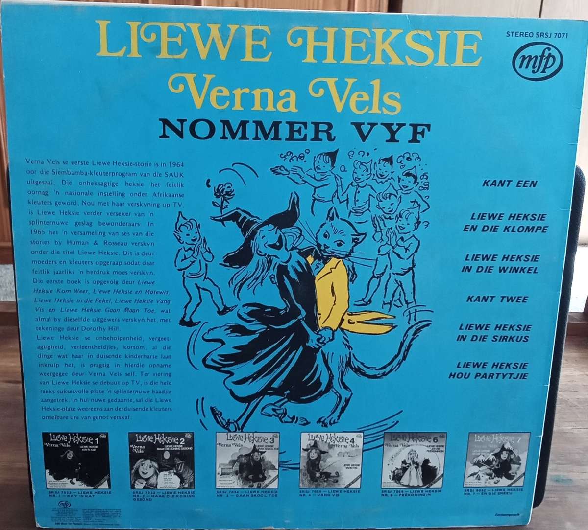 LIEWE HEKSIE 5 - VERNA VELS LP VINYL RECORD AFRIKAANS