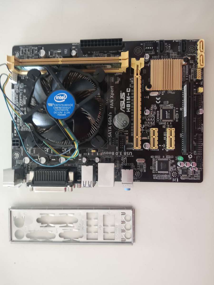 Intel Core i5 4460 Motherboard Combo**Asus H81M Motherboard**4GB DD3 Ram**Original Intel Cooler**