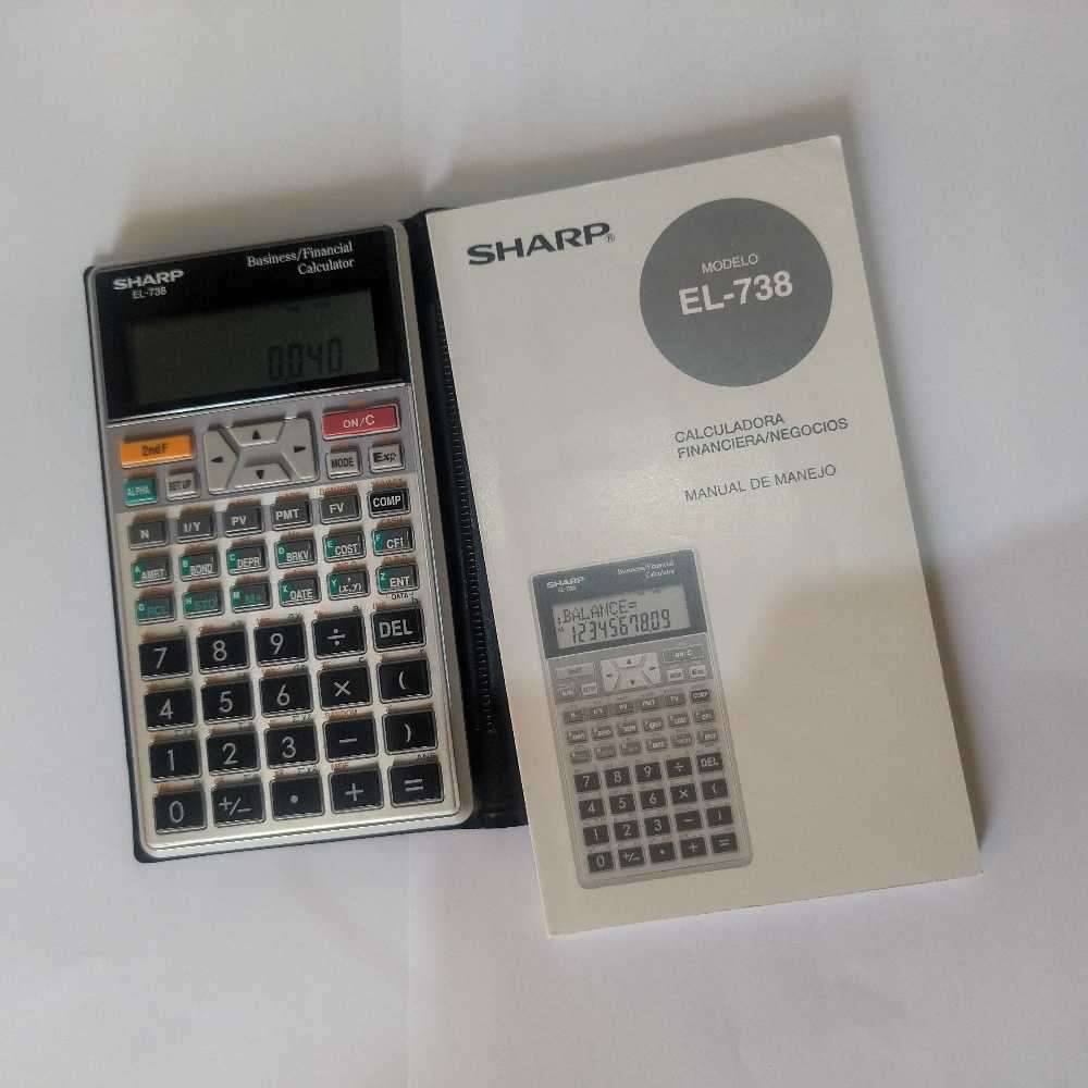 SHARP EL-738BUSINESS AND FINANCIAL CALCULATOR