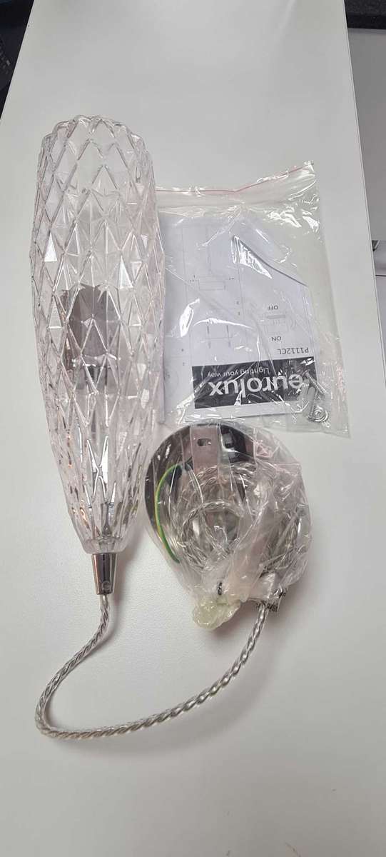 Italia Pendant Light. Clear ceiling hanging light