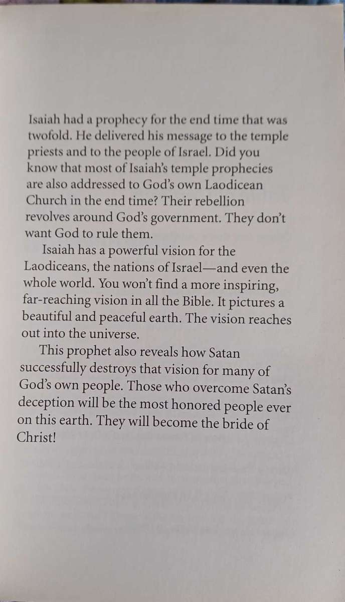 Isaiah`s end-time vision by Gerald Flurry