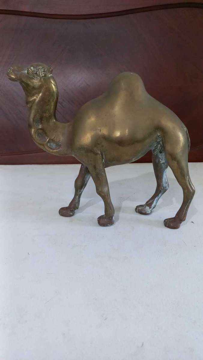 Vintage Large brass Camel animal ornament home decor