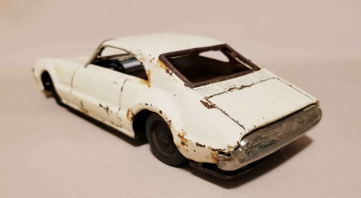 Vintage TIN PLATE Toy Car Ford Tornado