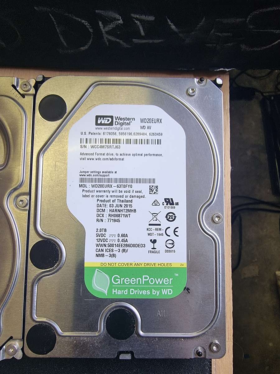 2Tb 3.5" Hard Drives