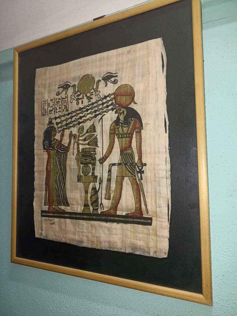 Original papyrus Egyptian picture