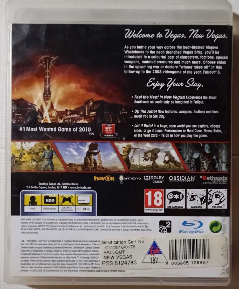 Fallout New Vegas - PS3 (PAL, CIB)