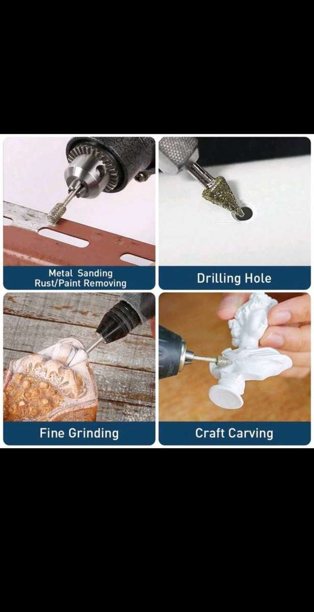 20pc Rhinestone Grinding burr diamond tip