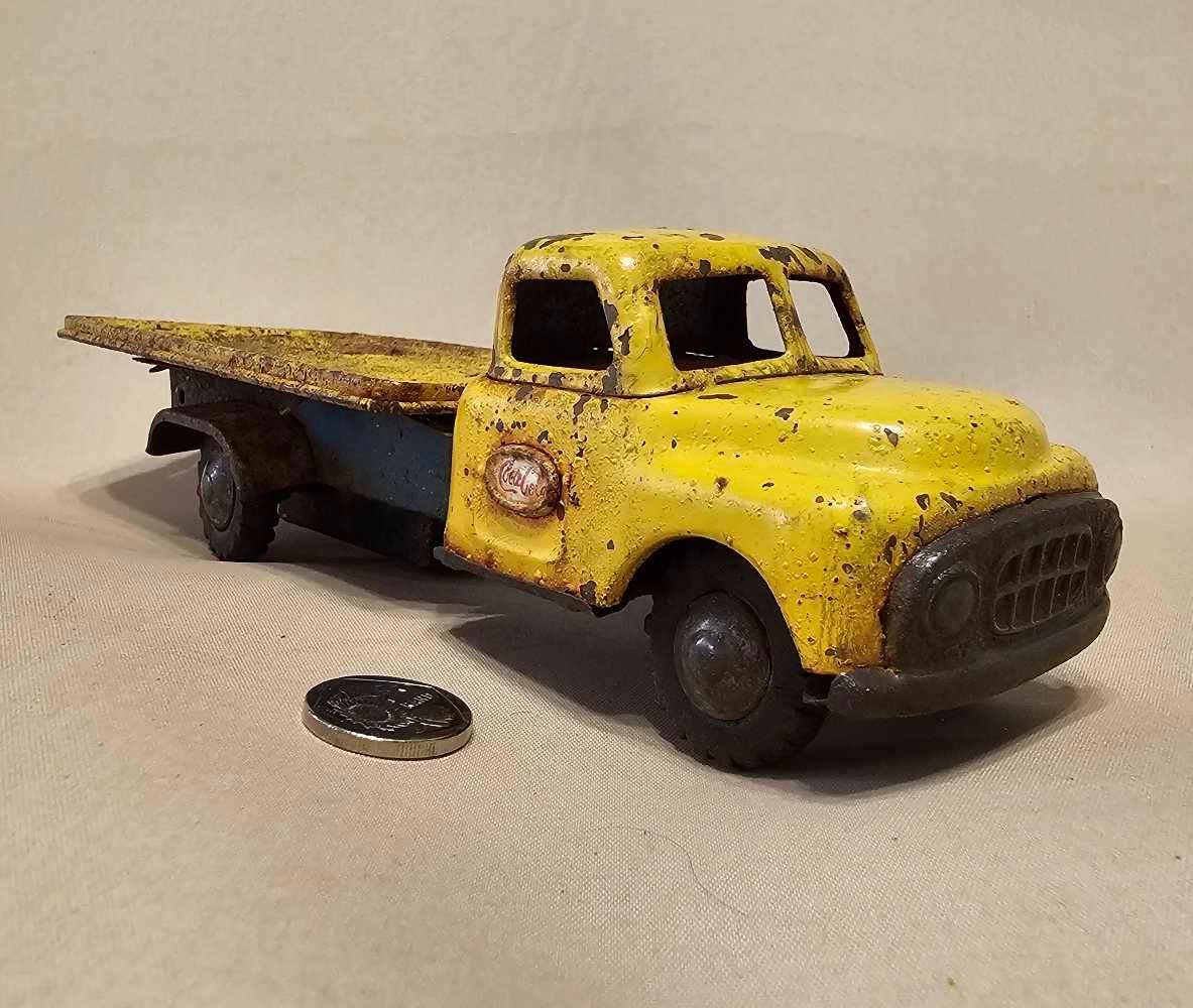 Vintage TIN PLATE Coca Cola Toy Truck