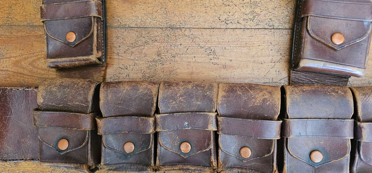 German South West Africa leather ammo belt/bandolier.