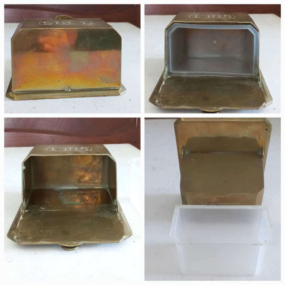 Vintage Brass salt box