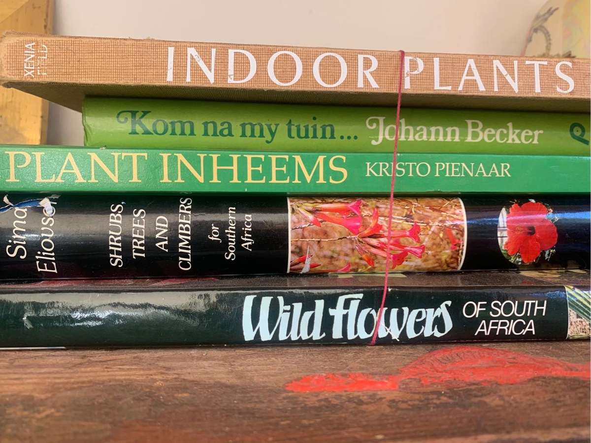 Set of five gardening books for R1!