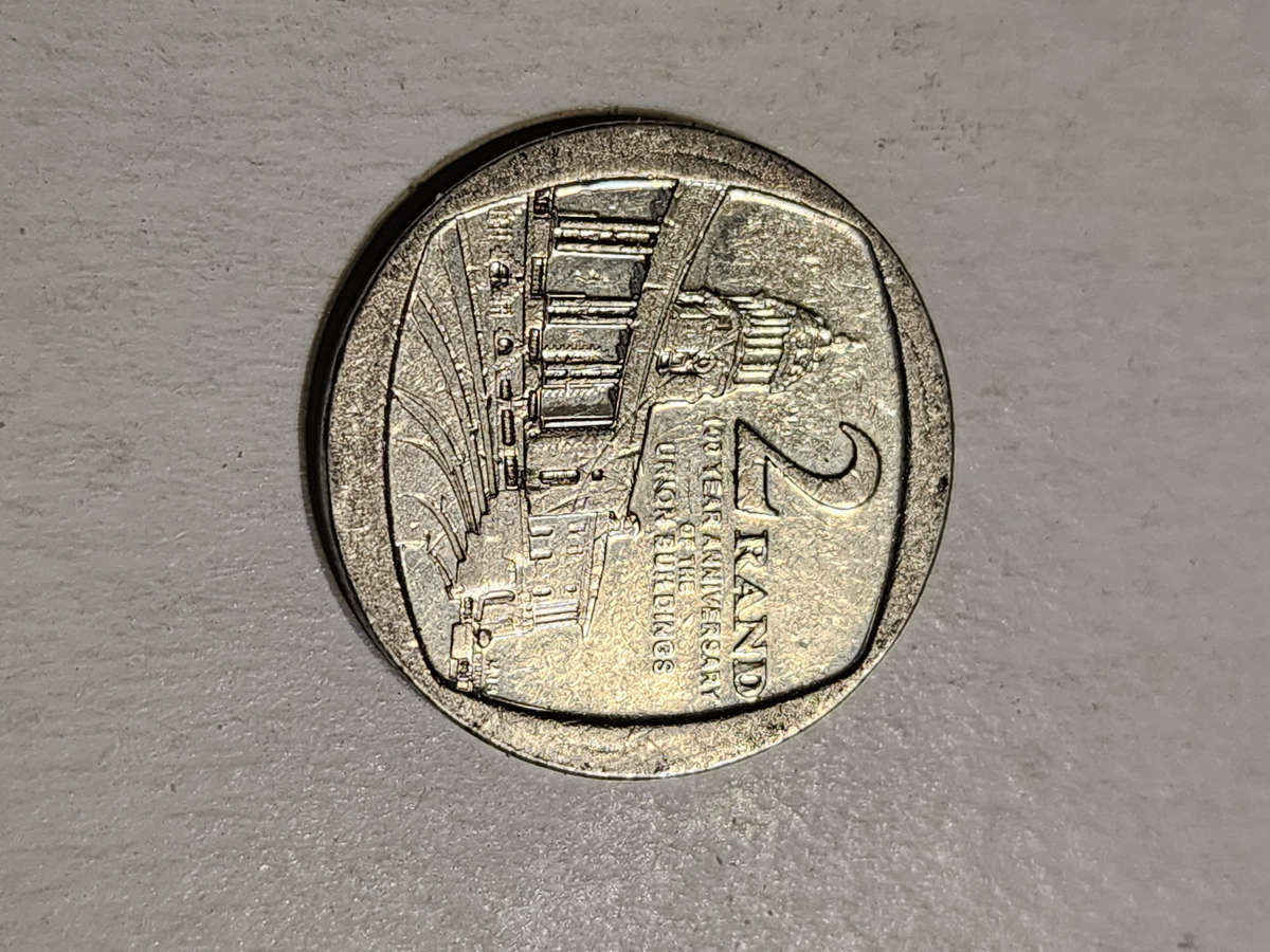 10x S.A Two Rand Coin - 100 Year Anniversary Of The Union Building - 2013.