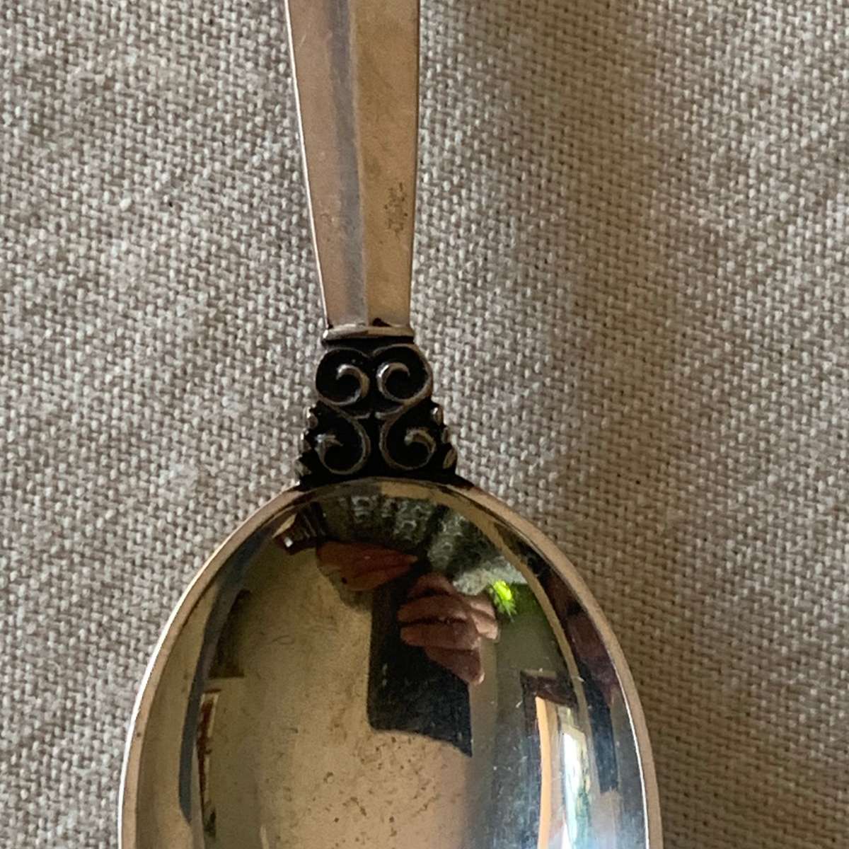 6 Georg Jensen Acanthus sterling silver coffee spoons 1945, 11,5cm, 90,48g