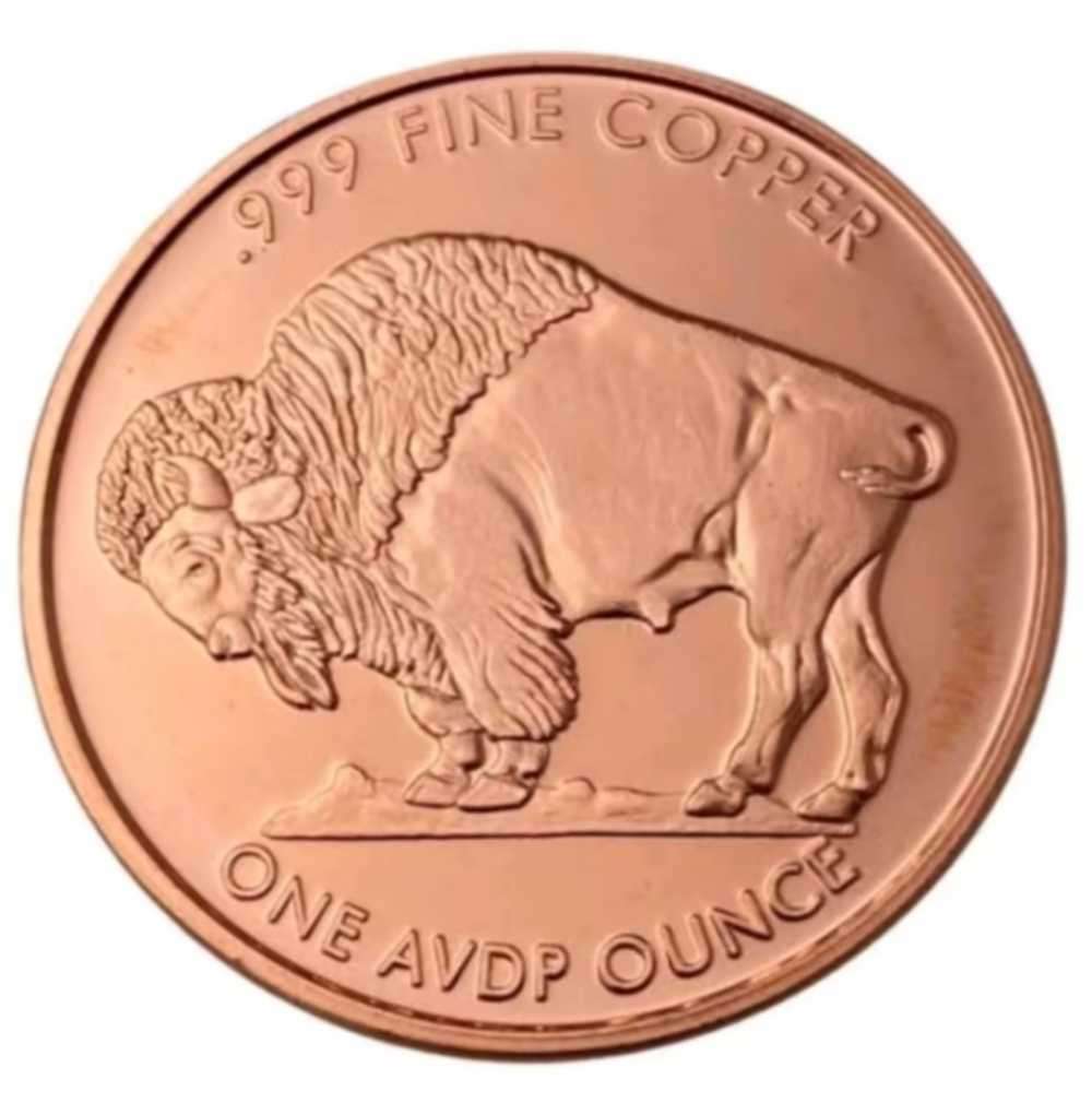 1oz Copper American Buffalo coin