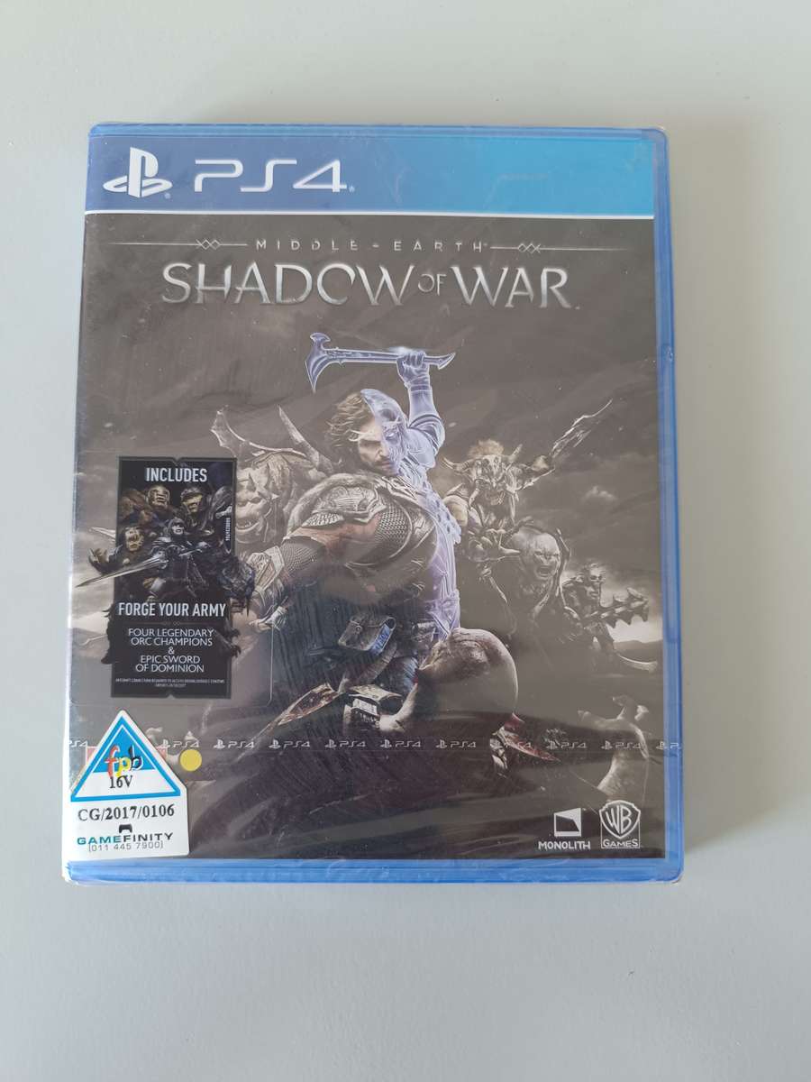 Middle Earth: Shadow of War Ps4 (Brand new)