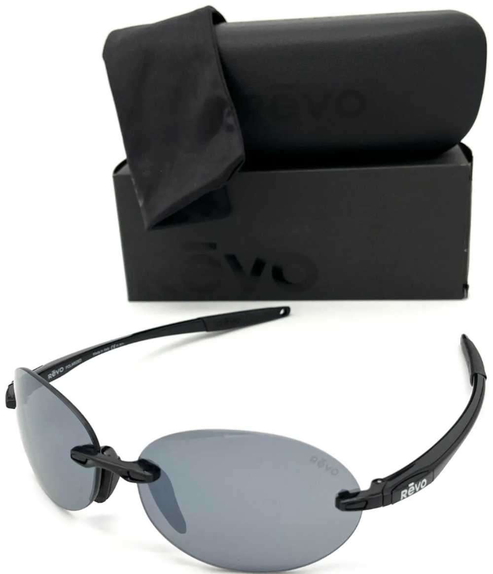REVO DESCEND  RE1168 01 Shiny Black /Graphite 61mm Polarized Sunglasses