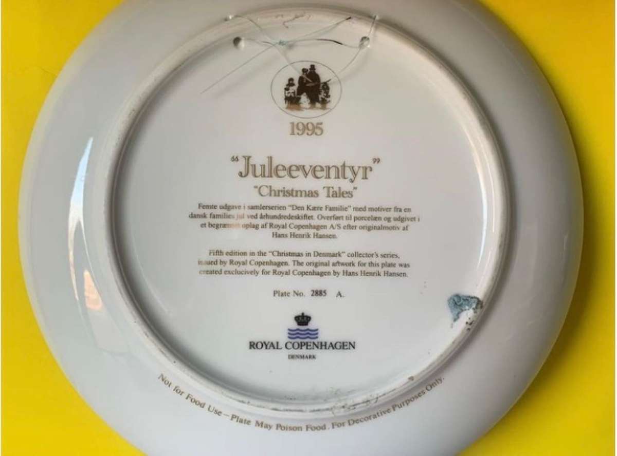 Two Royal Copenhagen xmas plates