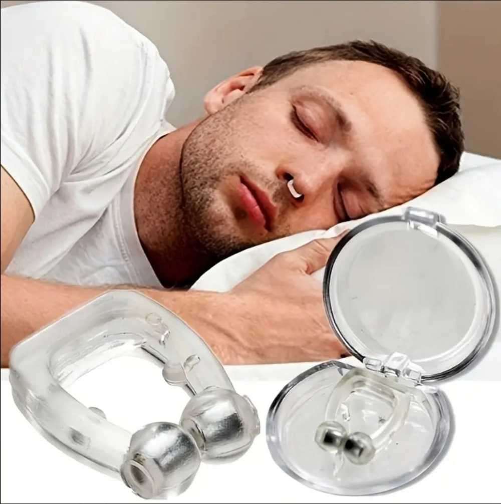 Anti snoring magnetic nose clip