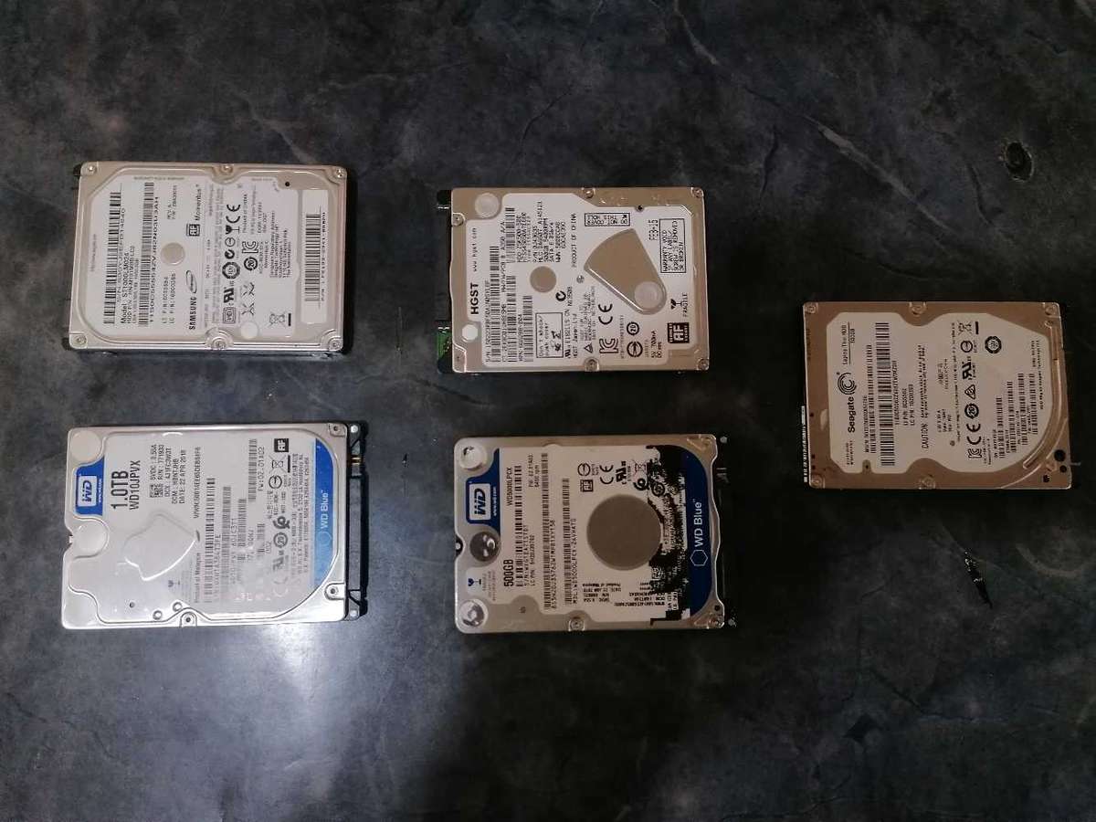 5 Internal Hard Drives, can be used as external