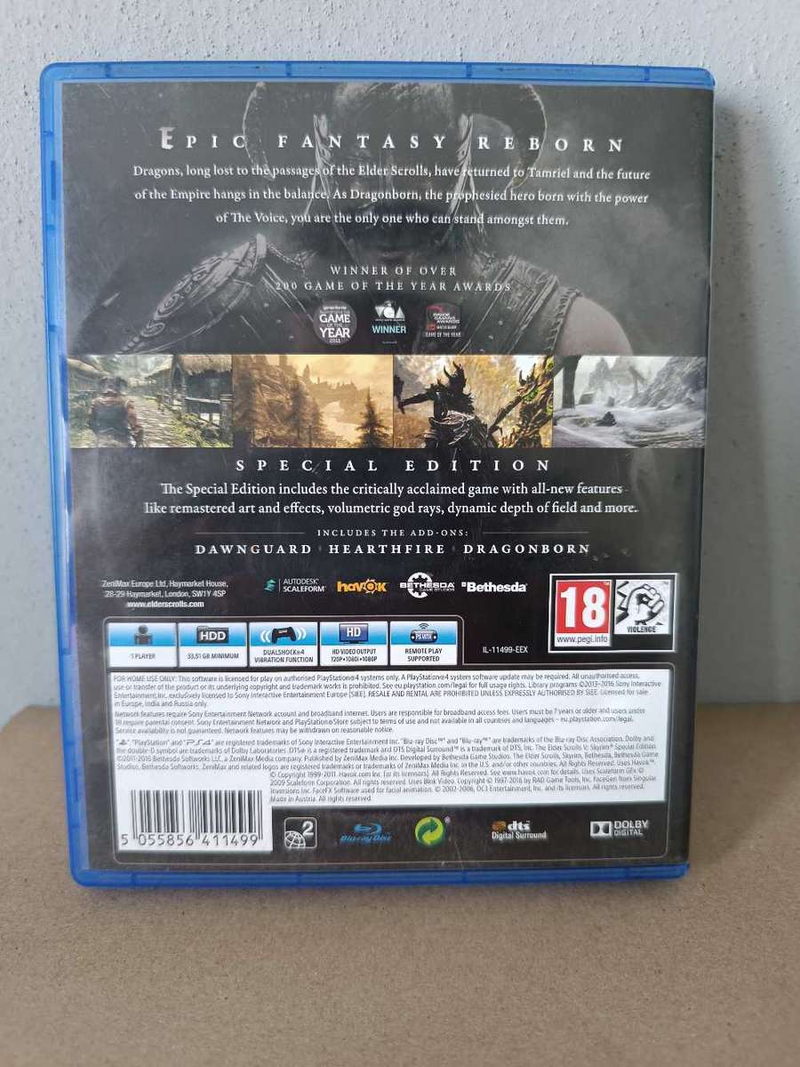 The Elder Scrolls Skyrim Special Edition - Ps4