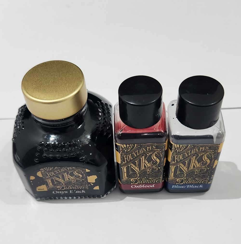 Set of Lamy Vista fountain pens