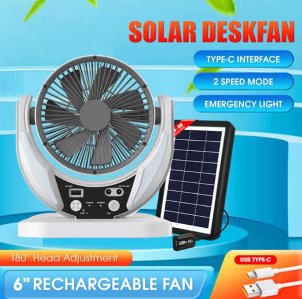 GDTIMES Solar Desk Fan GD-8025