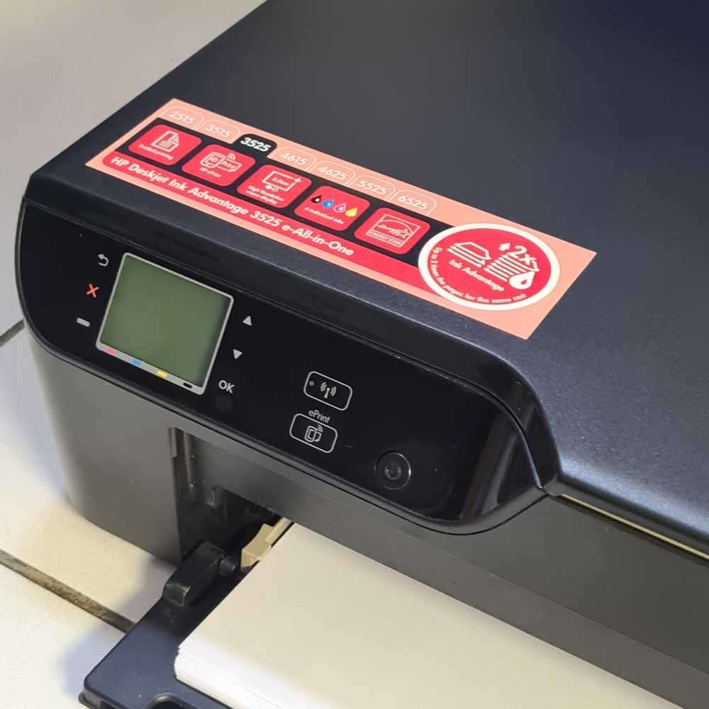HP Deskjet ink advantage 3525 printer