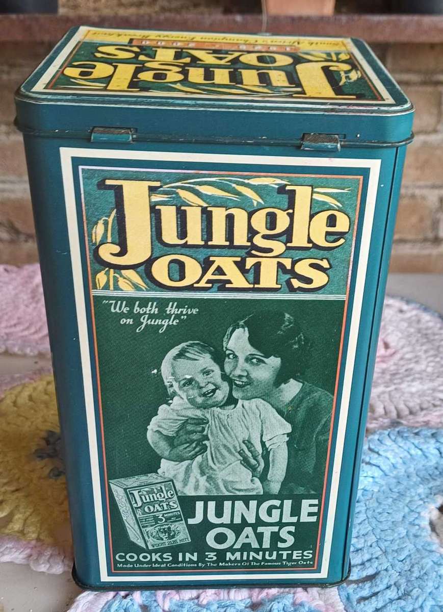 Jungle oats tin